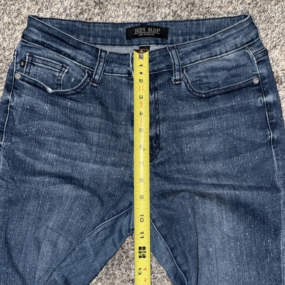 Judy Blue Mineral Wash/Bleach Splatter Relaxed Fit Jeans - Picture 6 of 6